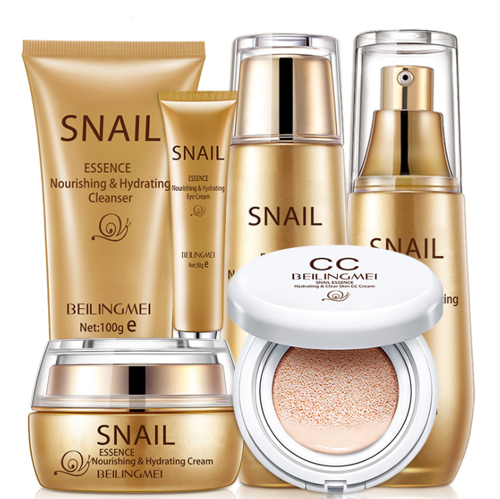 6-Piece Skincare Set with Cleanser and Cosmetics